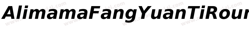 AlimamaFangYuanTiRound SemiBold字体转换